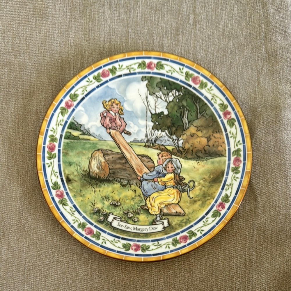 Vintage 1986 Royal Doulton Made in England Nursery Rhymes Plate